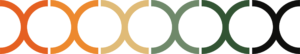 Eccera DNA colour pattern – brand identity graphic